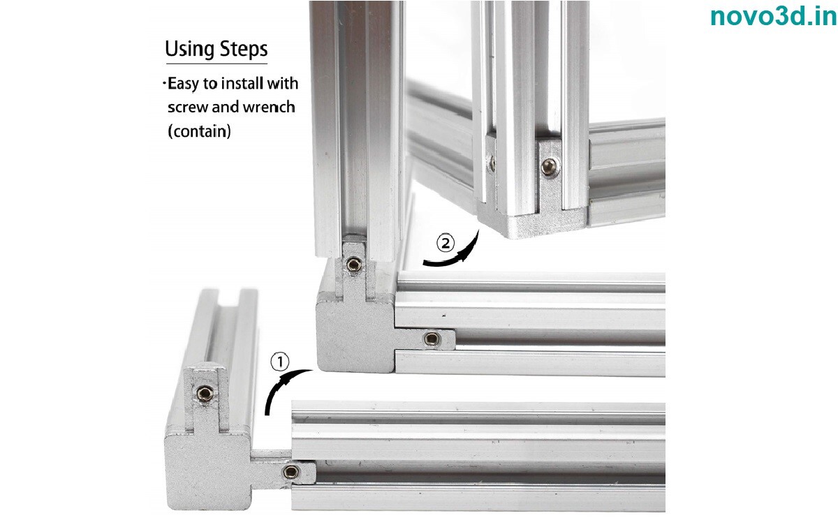 End Corner Bracket 3 Way Connector