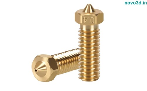 CHT Volcano Nozzle - CNC Brass, 0.4/0.6/0.8 mm | High Thermal Conductivity 105W/m k, Double Flow Rate for 1.75mm Filaments 