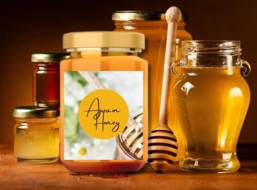 Ajwain Honey - 500g Glass Jar, Amber Color | 5% Ajwain Content, Culinary and Medicinal Use, 24 Months Shelf Life