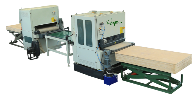 Two Head Top Surface Wide Belt Sanding Machine Model - 1300-r-rp/hm