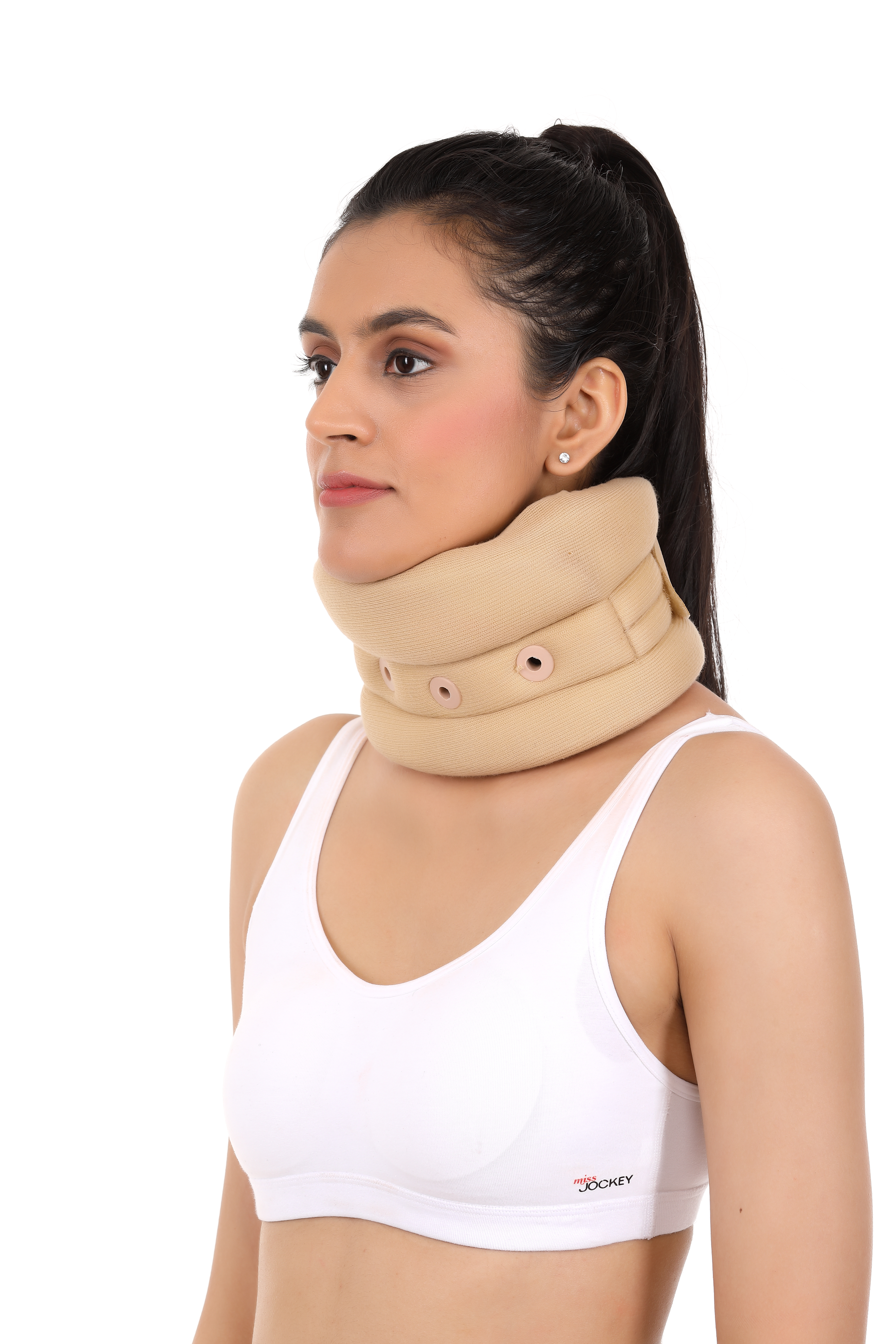 Soft Cervical Collar - Rubber Material, Foldable And Portable Design For Neck Support