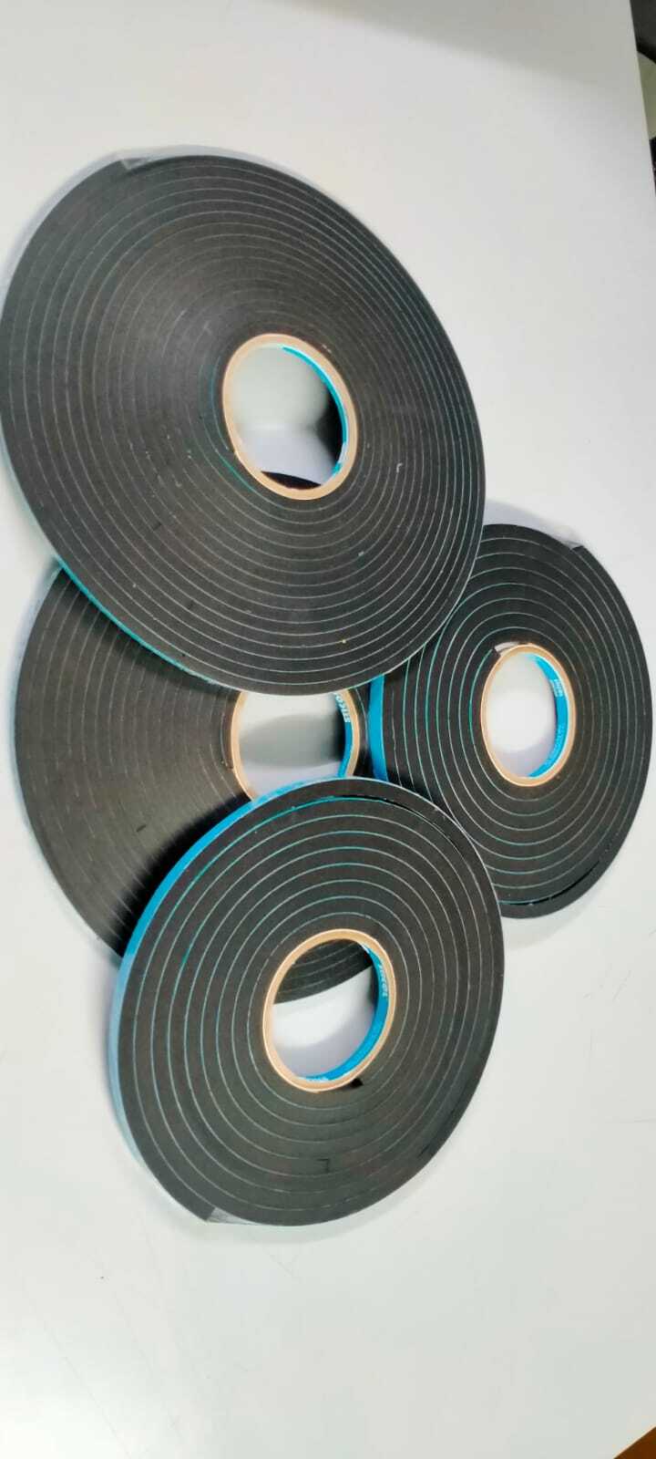 Spacer Tape - Eva Material, 10m Length X 1020mm Width X 6mm Thickness, Black Color | Double-sided, Strong Acrylic Adhesive, Excellent Conformability