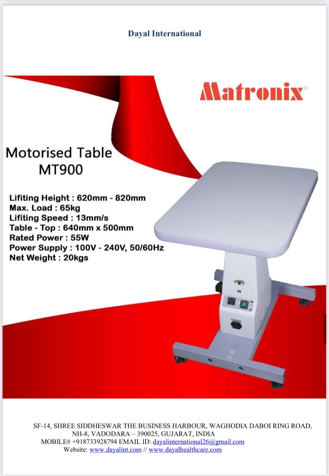 Motorised Table Mt900