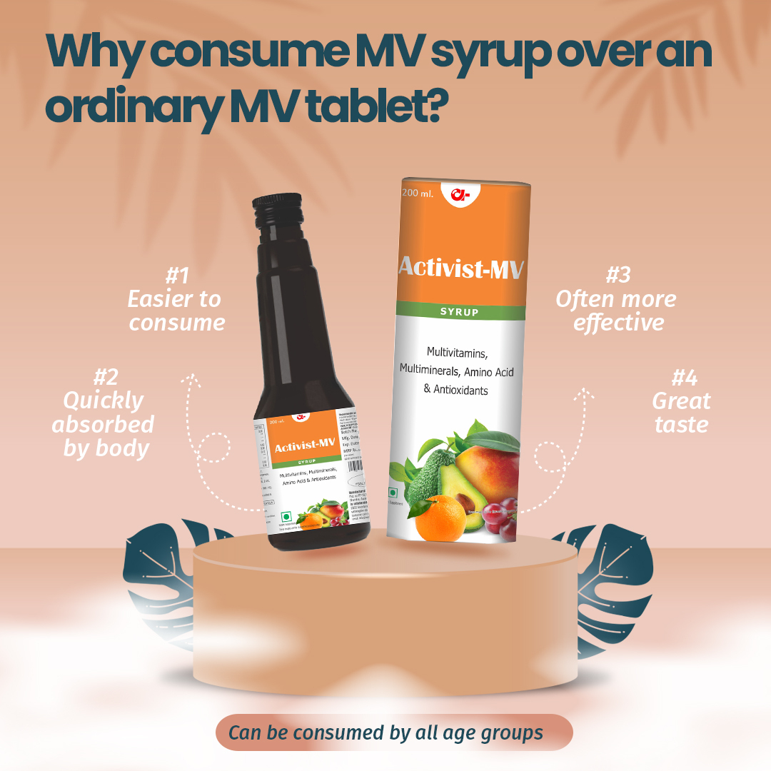 Activist Mv Syrup Containing Vitamins And Minerals - Dosage Form: Liquid