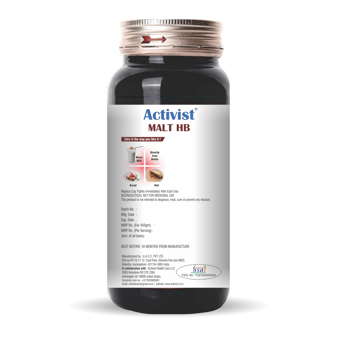 Activist Malt Hb Chocolate Spread - Shelf Life: 18 Months