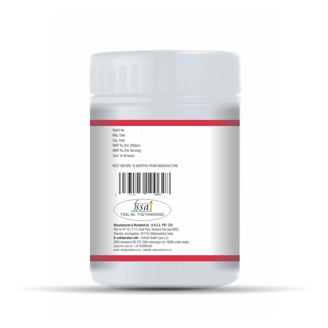 Activist Protein Powder Kesar Flavour 200g - Shelf Life: 18 Months