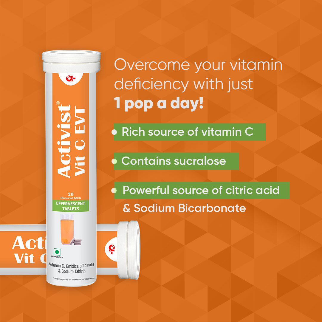 Activist Vit C Immune Booster Tablets Evt - Shelf Life: 18 Months