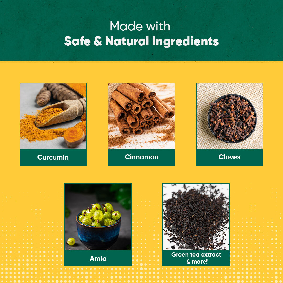 Activist Detox Immune Booster Tablets Evt - Ingredients: Cloves | Curcumin | Cinnamon | Amla | Green Tea | Citric Acid | Sodium Bicarbonate | Lemon Flavour