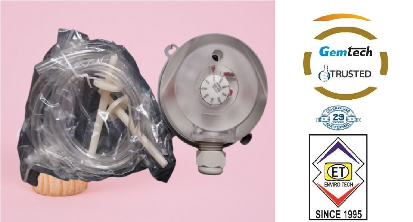 Gemtech Model 930.80 Range 20 - 200 Pa Differential Pressure Switch