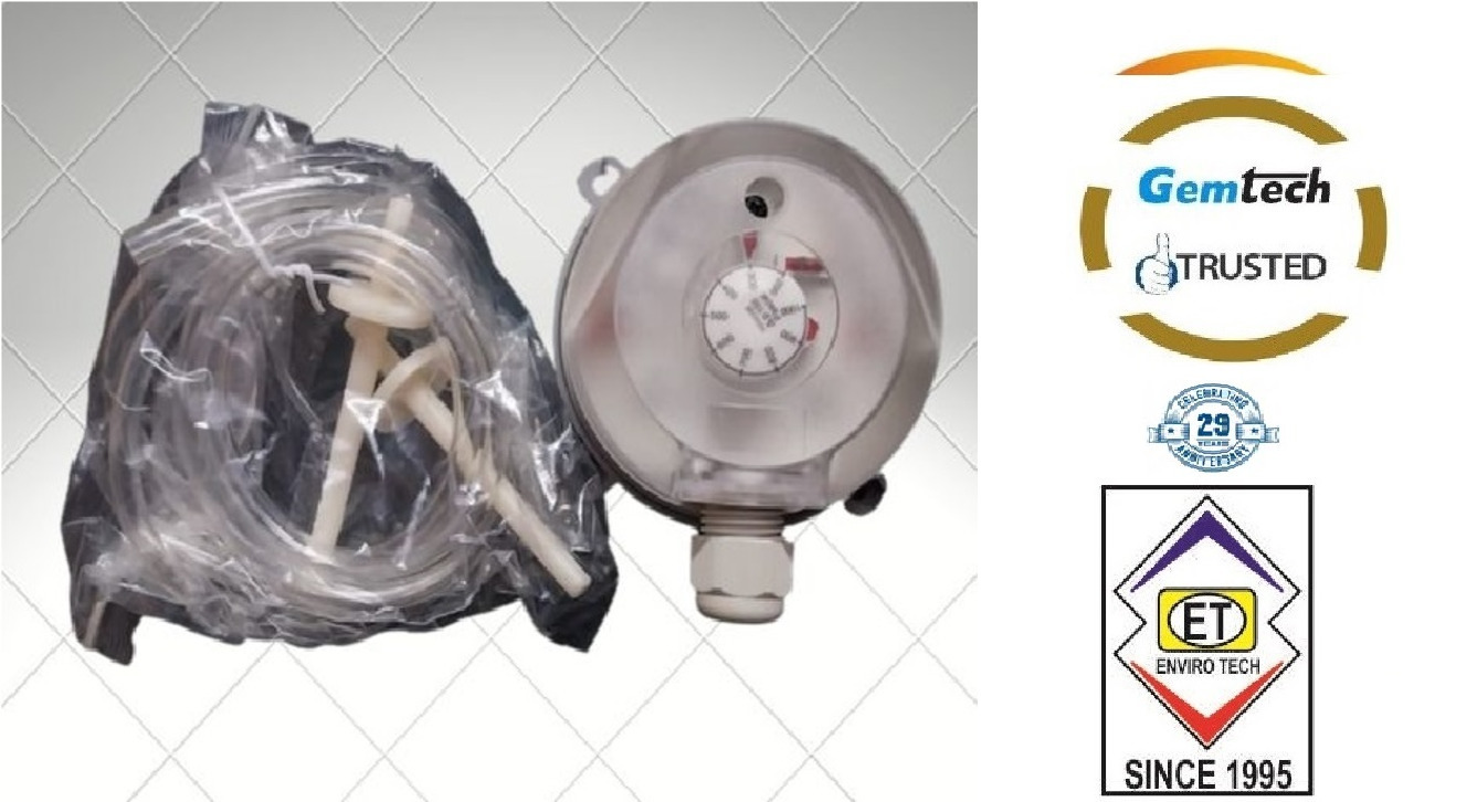 Gemtech Model 930.80 Range 20 - 200 Pa Differential Pressure Switch