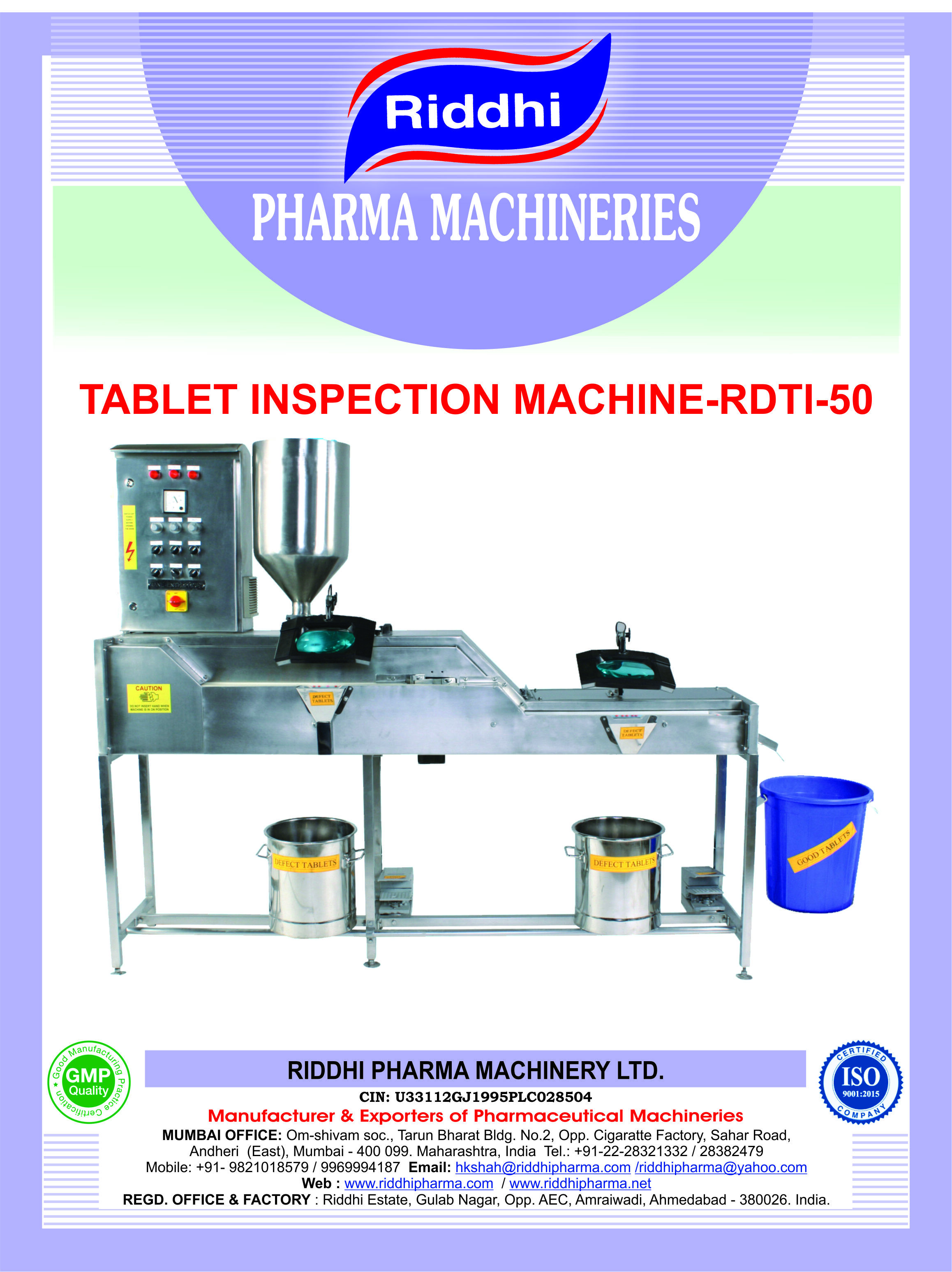 Tablet Inspection Machine - Automatic Grade: Automatic
