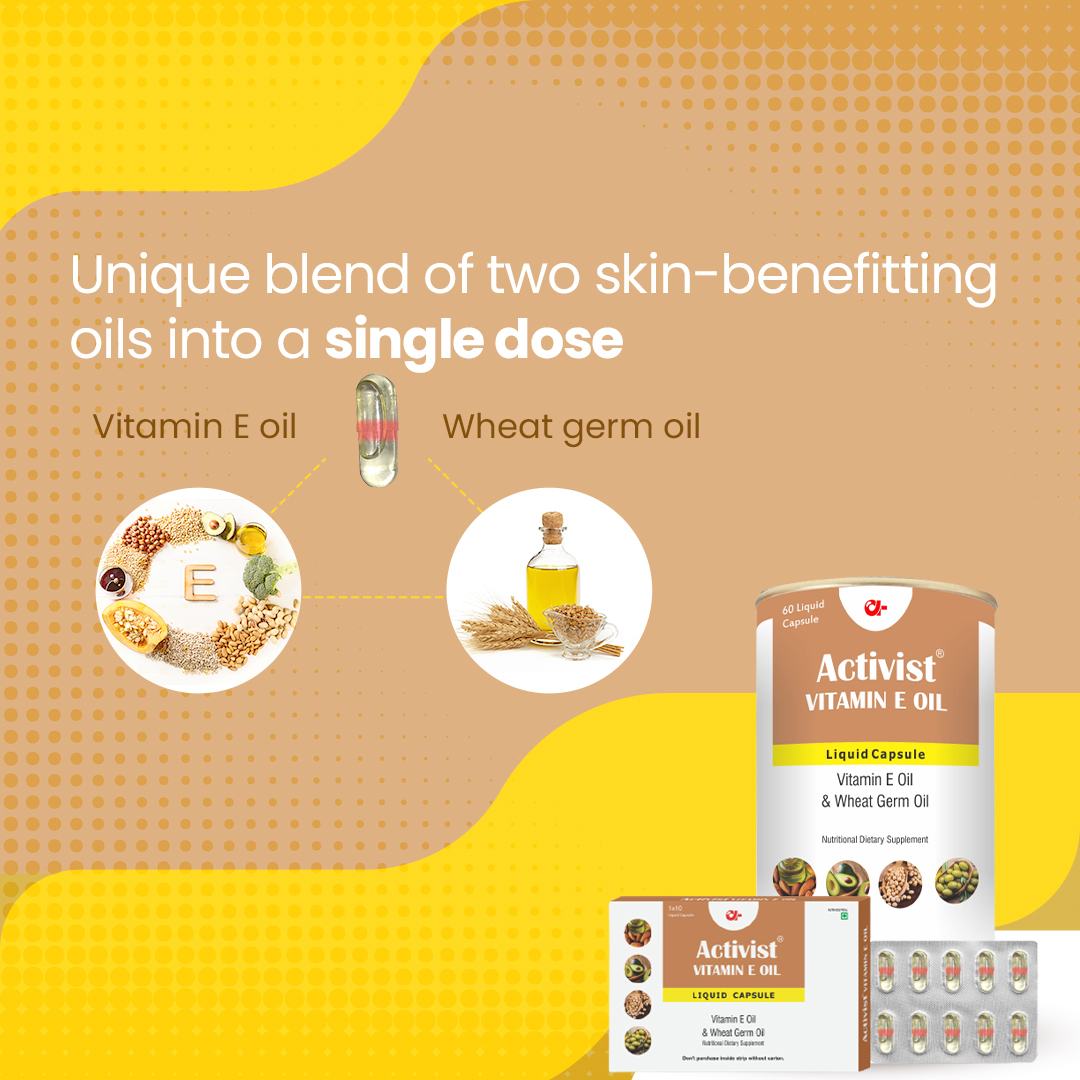 Activist Vitamin E Strip 30 Liquid Capsules - Shelf Life: 18 Months