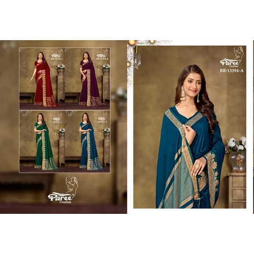 बॉर्डर साड़ी - सिद्धिविनायक एंटरप्राइज