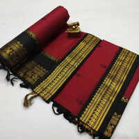 Kalyani Cotton Saree Black Red