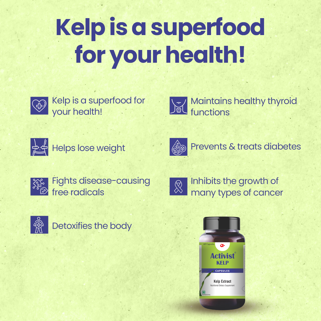 Activist Kelp Thyroid 60 Capsules - Shelf Life: 18 Months
