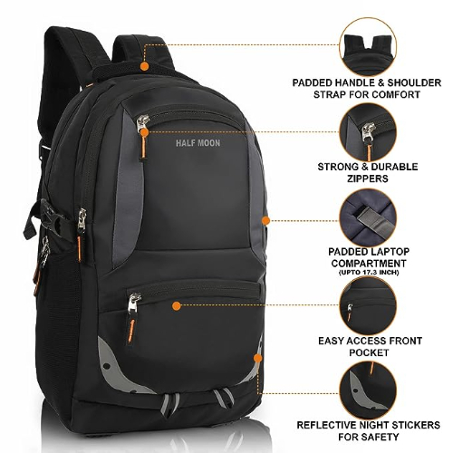 President Half Moon Bag - Color: Black