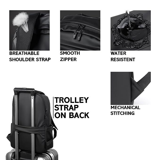 President Pu Leather Bag - Black, Customized Design With Handles, Zip And Closure Features