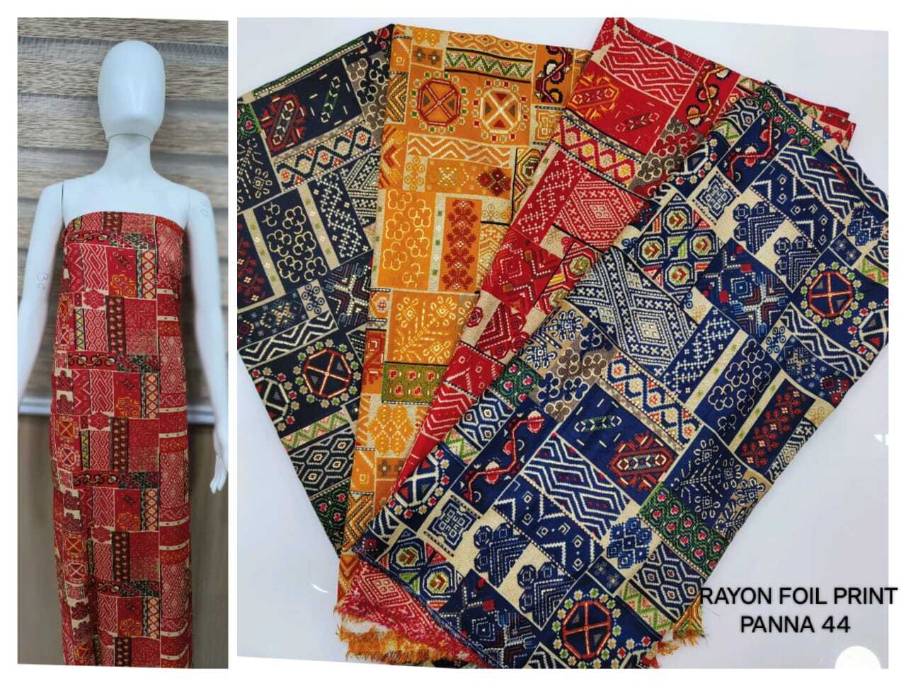 Rayon Foil Print
