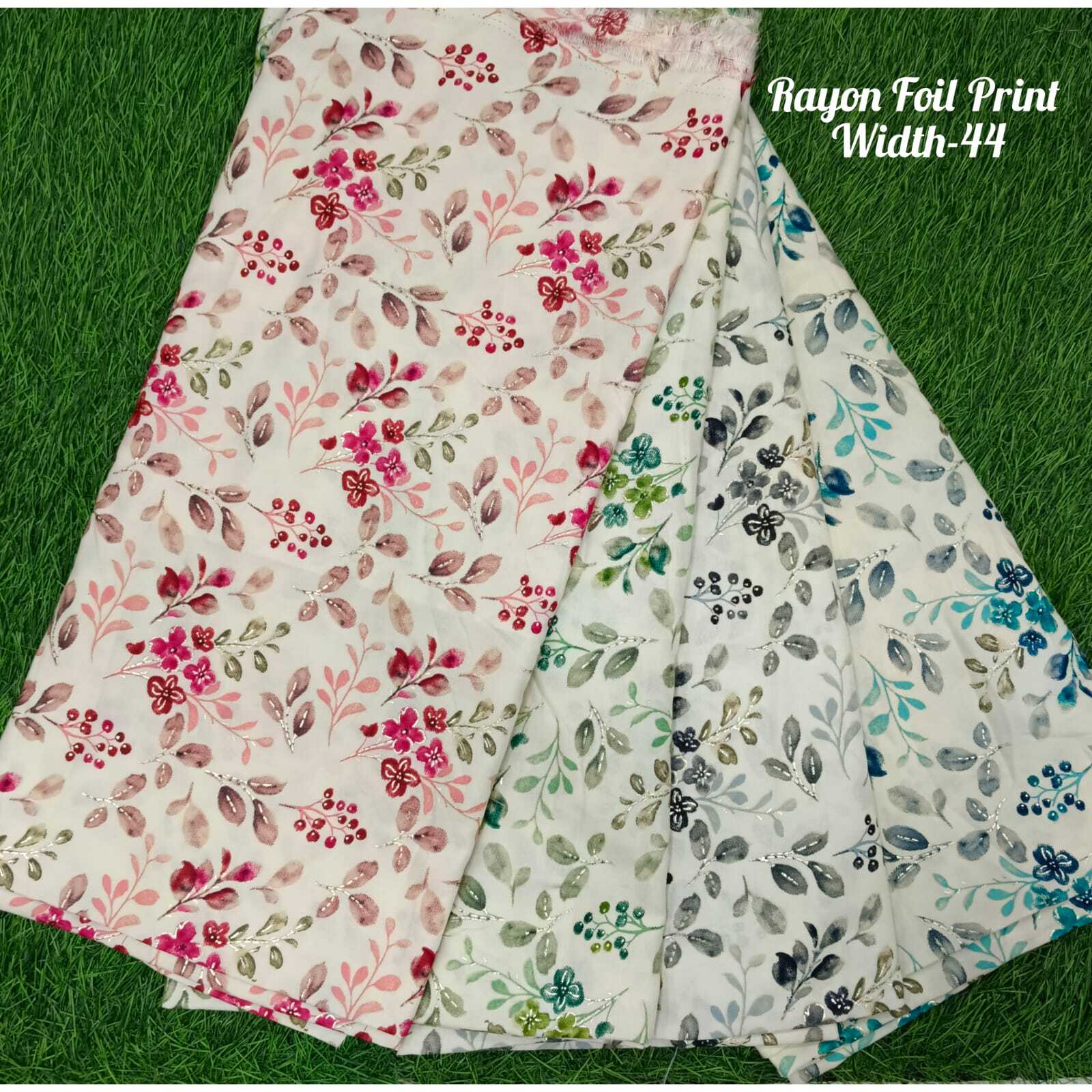 Rayon Foil Print