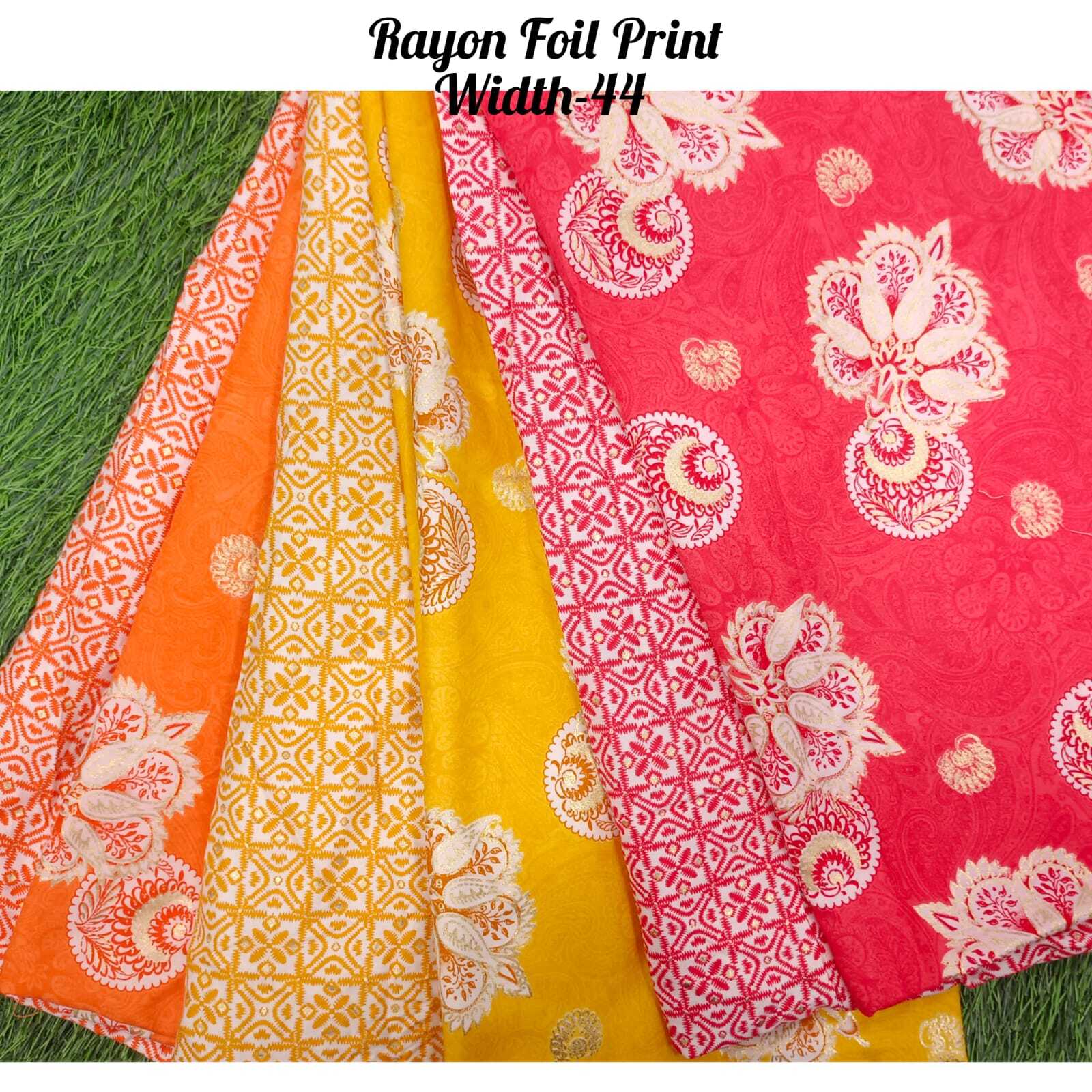 Rayon Foil Print
