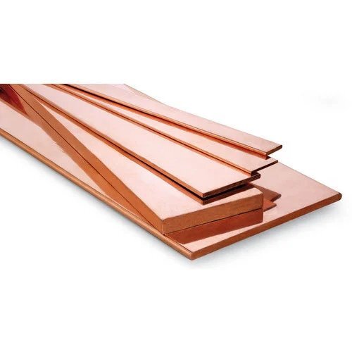 Copper Flat Bar Length: 15 Meter (M)