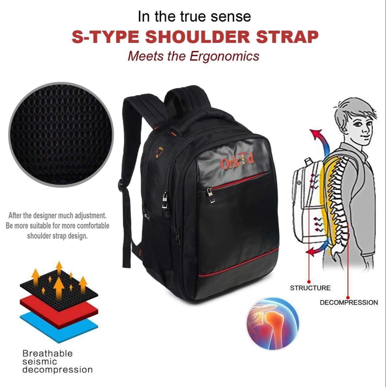 Laptop Bag Black - Capacity: 25l Liter/day