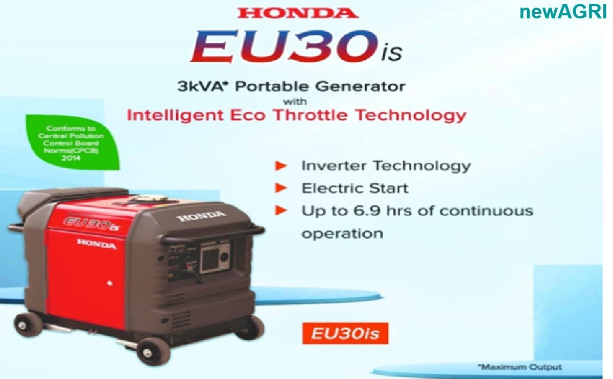 Honda Generator Eu30is - 230v/50hz, 3000 Va Max Output, Honda Gx200t Engine, Inbuilt Circuit Breaker, Oil Alert System, Electronic Governor - Portable And Handy Design
