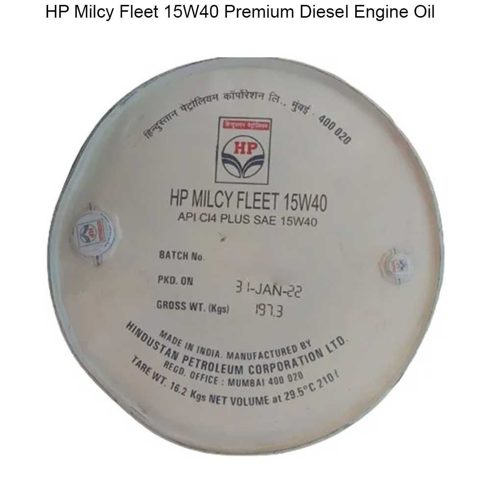 Hp Milcy Fleet - 15w40 Ci-4 Plus, Paraffinic Base Stock, Engine Protection, Soot Control, Wear Reduction, For Modern Diesel Engines With Egr