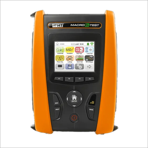 Ht Macroevtest Instrument - Electric Power Supply | Orange/black Design, Industrial Usage For Electric Vehicle Charging Station And Electrical Safety Checking
