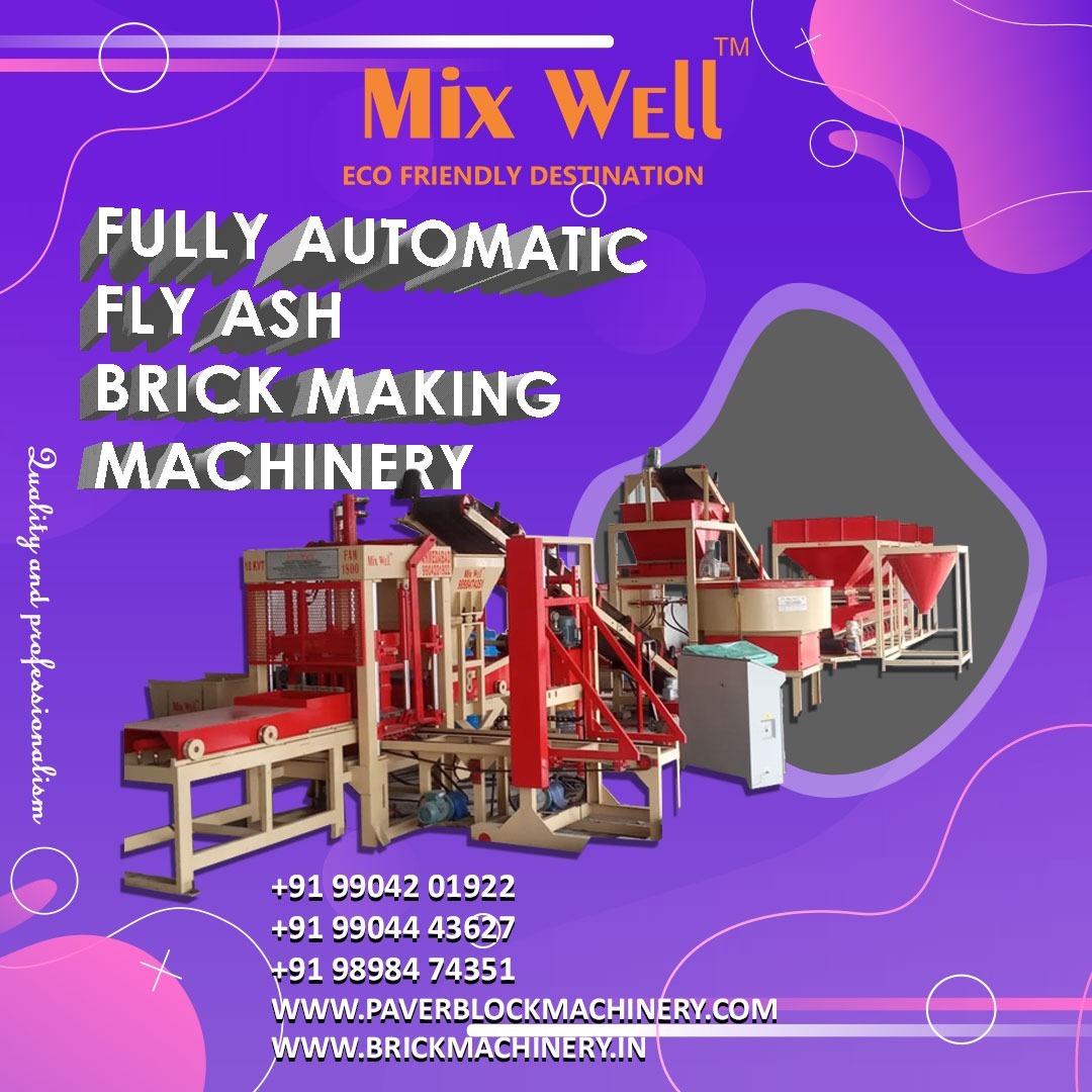 Fly Ash Brick Making Machine - Capacity: 2000-2500 Pcs/hr