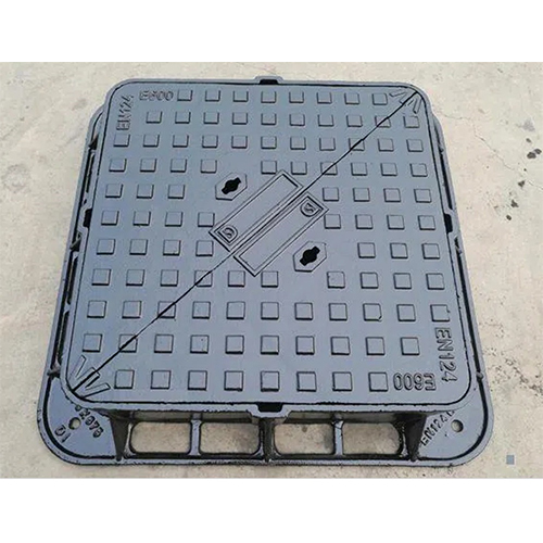 Ductile Iron Double Triangular Manhole Cover Base Dimension: As Per Requirements