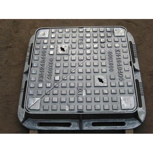 Ductile Iron Double Triangular Manhole Cover Base Dimension: As Per Requirements