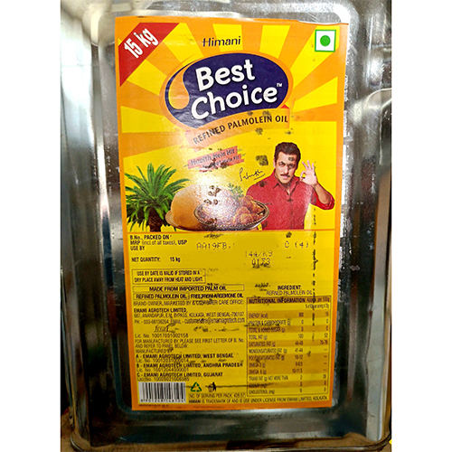 कॉमन 15 किलो रिफाइंड पामोलिन ऑयल