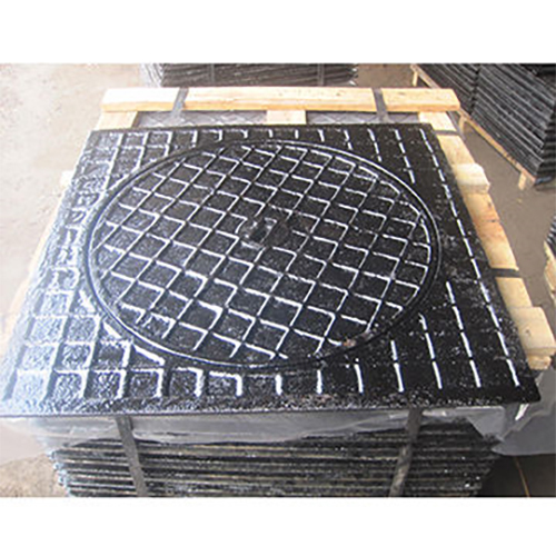 Ductile Iron Round Manhole Cover - 600 Dia Mm, 40 Tonne Load Capacity | Bitumen Coating, Lock Feature, 500/7 Mpa Tensile Strength, 50-200 Kg Weight