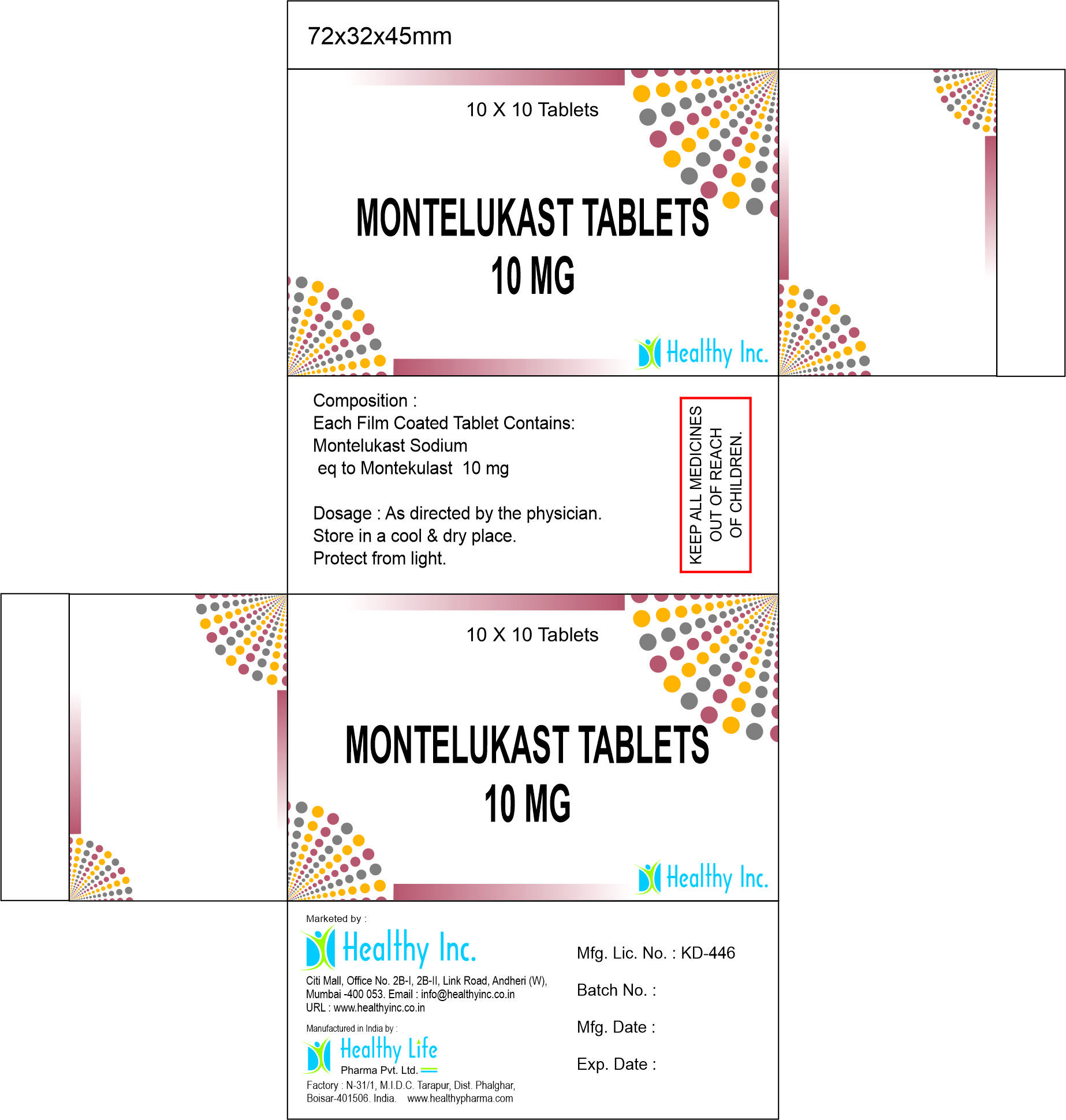 4 Mg Montelukast Tablets
