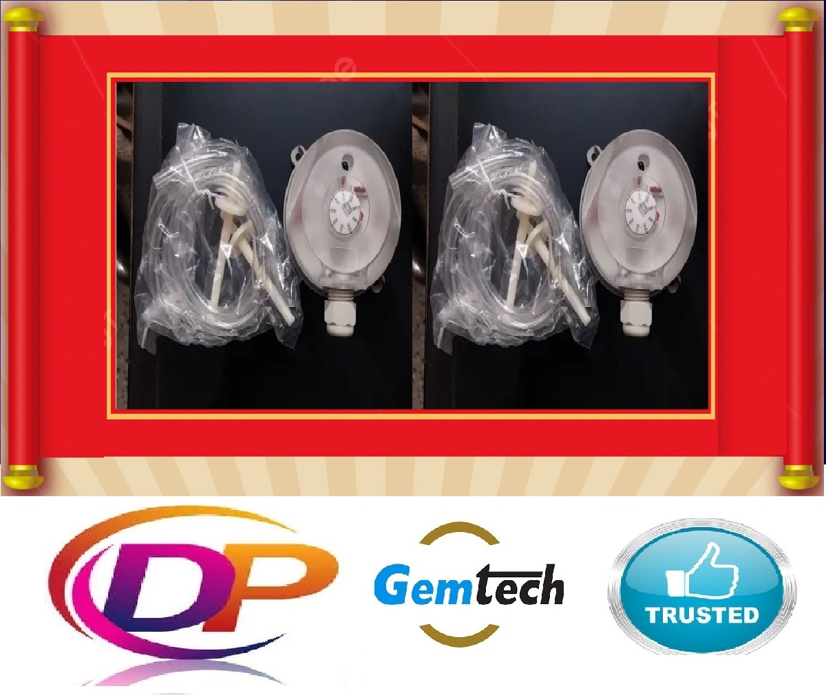 930.83 Gemtech Air Differential Pressure Switch 200 - 1000 Pa By Chennai Tamil Nadu India - Color: White