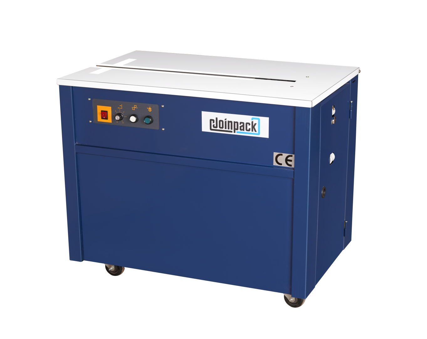 Semi Automatic Box Strapping Machine - Mild Steel Build, Blue Color | Efficient Strapping Solution For Durable Packaging
