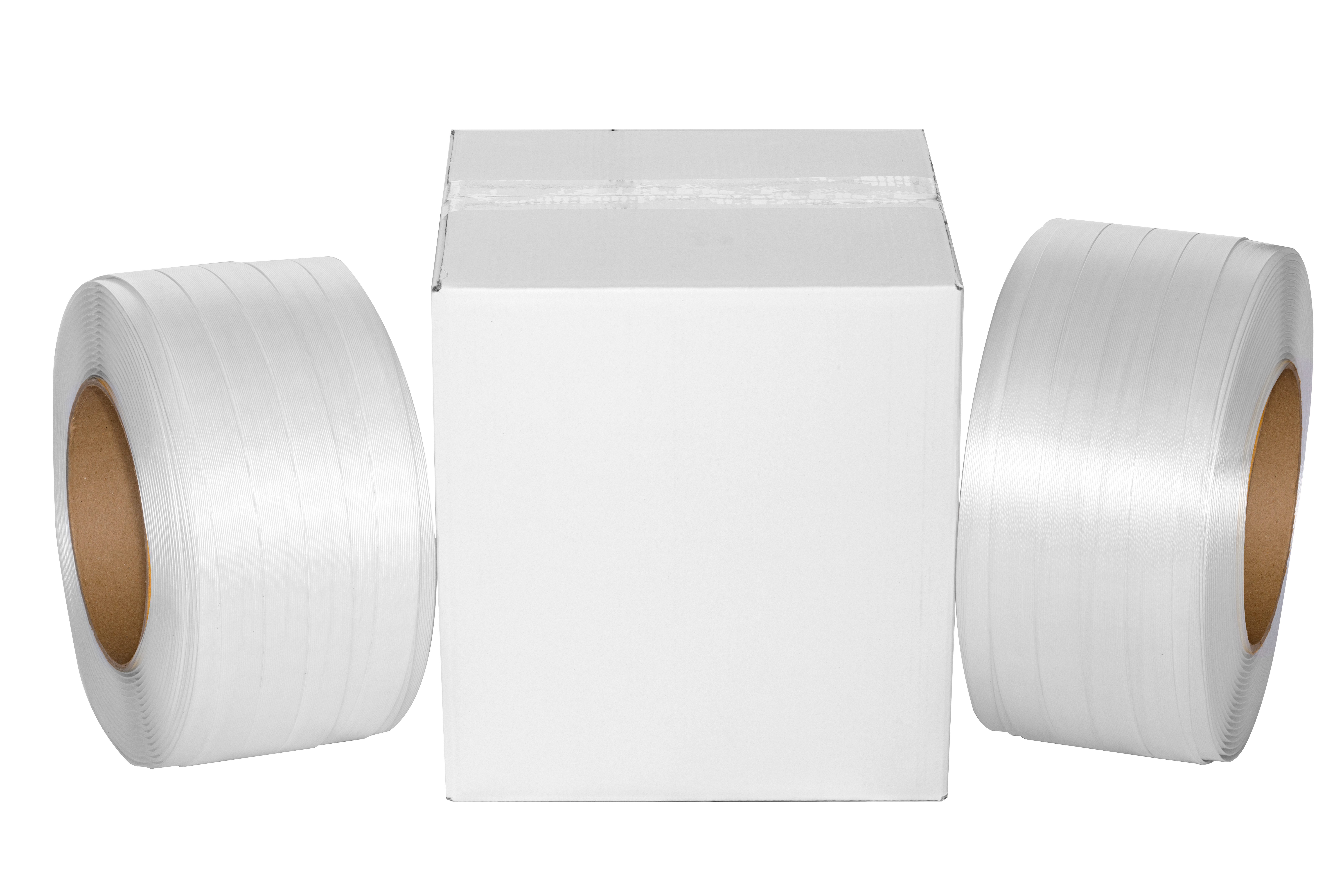 Polyester Composite Strapping - Customized Size, Resilient White Pp Material For Industrial Packaging Applications