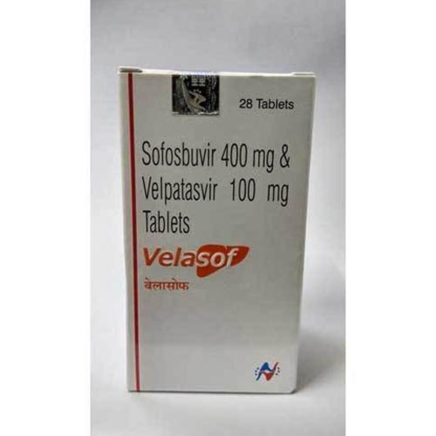 Velasof Tablets - Velpatasvir 100mg & Sofosbuvir 400mg, Film-coated, Indigo Carmine & Brilliant Blue Fcf, 28 Tablets Per Bottle, Protect From Moisture