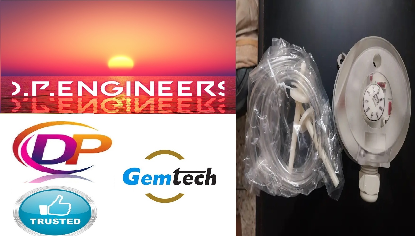 Gemtech Series 930.85 Range 500 - 2500 Pa Differential Pressure Switch By Bengaluru Karnataka