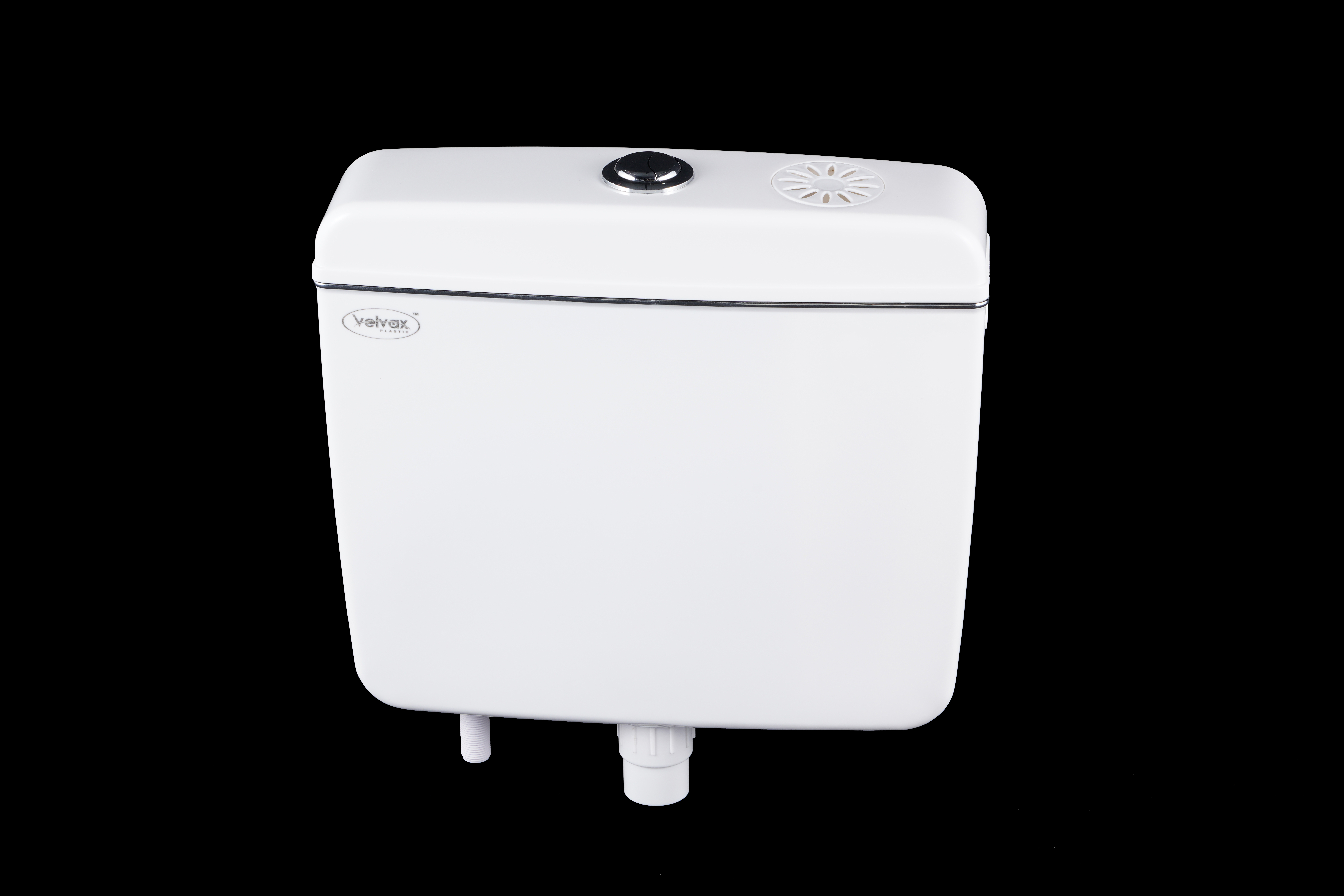 Slim Dual Tank - Plastic Material, Volume Capacity Options, White Color | Leak Proof, Easy To Use And Install, Long Service Life