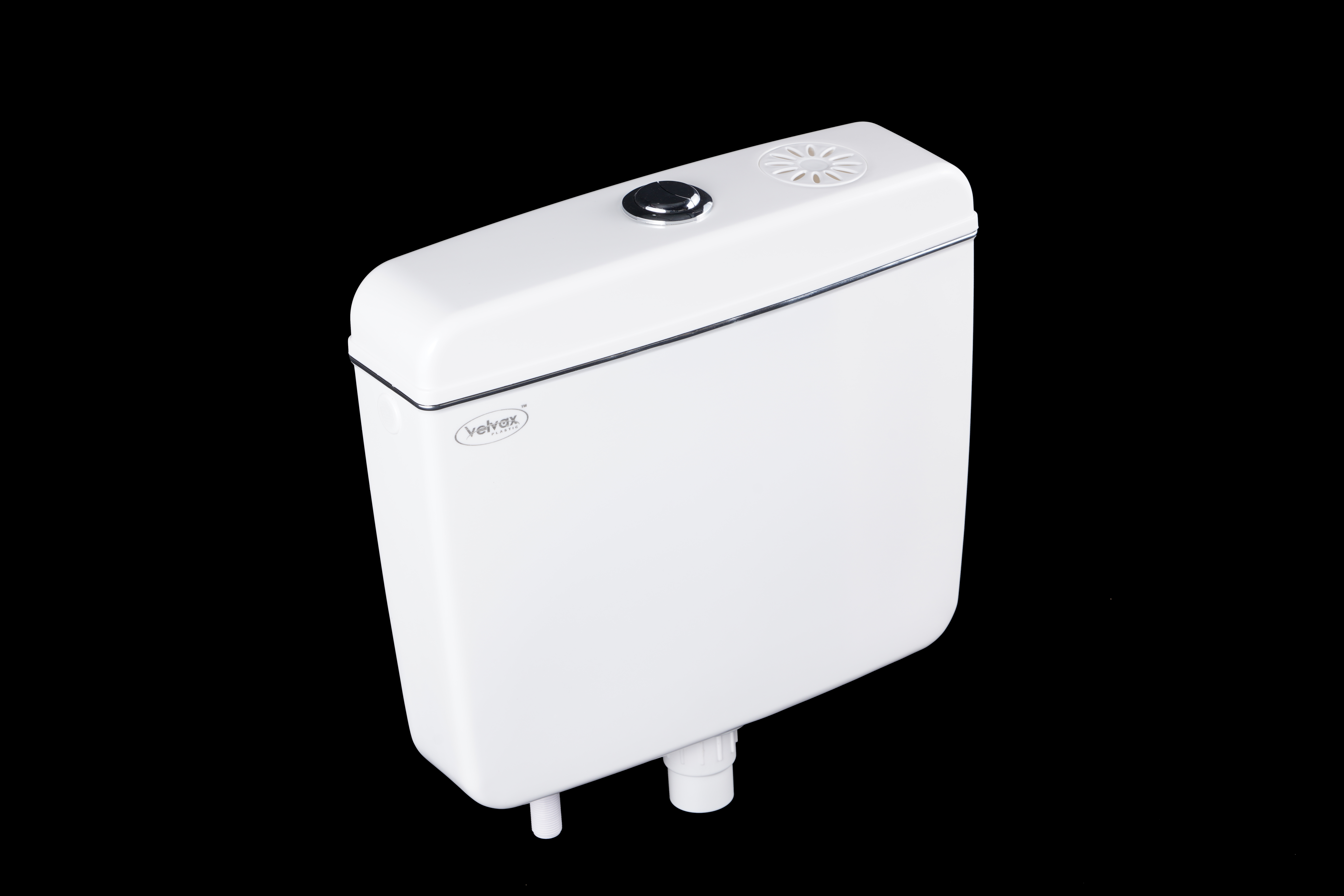 Slim Dual Tank - Plastic Material, Volume Capacity Options, White Color | Leak Proof, Easy To Use And Install, Long Service Life