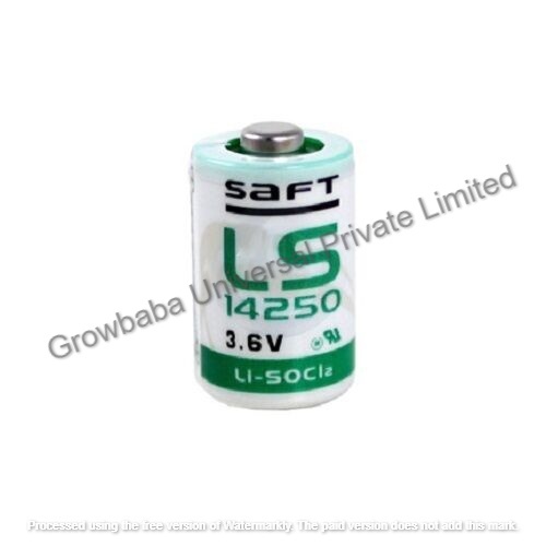 Saft Ls14250 3.6volt Size: 1/2aa Li-socl2 Battery - 3.6volt Nominal Voltage, 9gm Weight | Dry Charged Battery For Reliable Power Supply