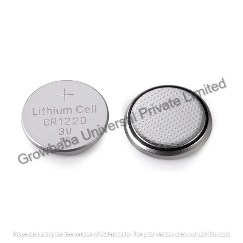 Generic Cr1220 3volt Lithium Coin Cell Battery - 3 Volt Nominal Voltage, 0.8 Grams Weight | Reliable Power Source For Electronics
