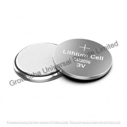 Generic Cr2016 3volt Lithium Coin Cell Battery - 3volt Nominal Voltage, 1.7g Weight | Ideal For Electronics And Devices