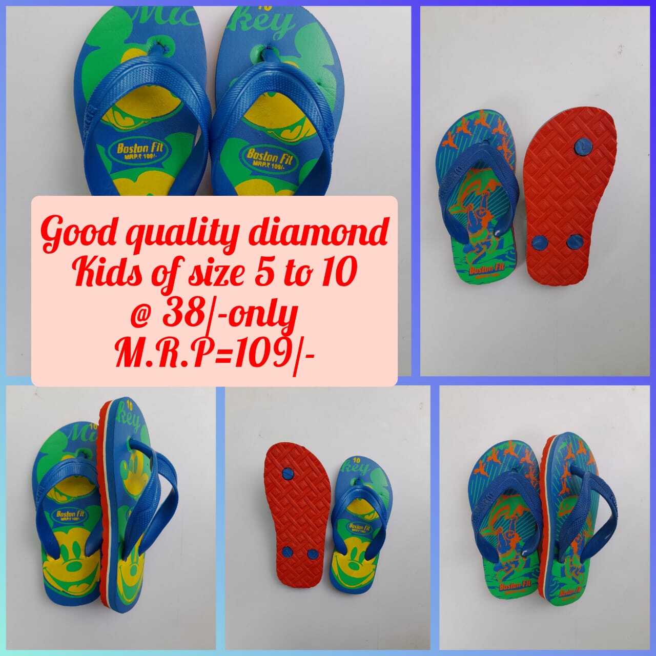 Good Quality Kids Chapal - Color: Multi Color Printed