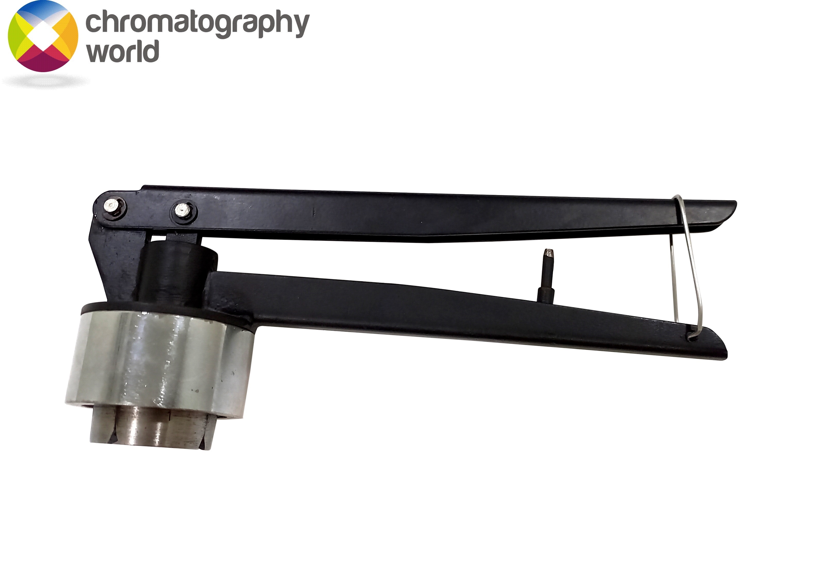 De Crimper Manual - 32mm Size, Black Finish | Laboratory Vial Crimping Tool