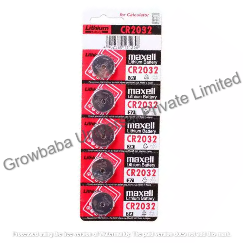 Maxell Cr2032 - 3 Volt Lithium Coin Cell Battery | 3g Lightweight Design, Reliable Power Source For Electronics