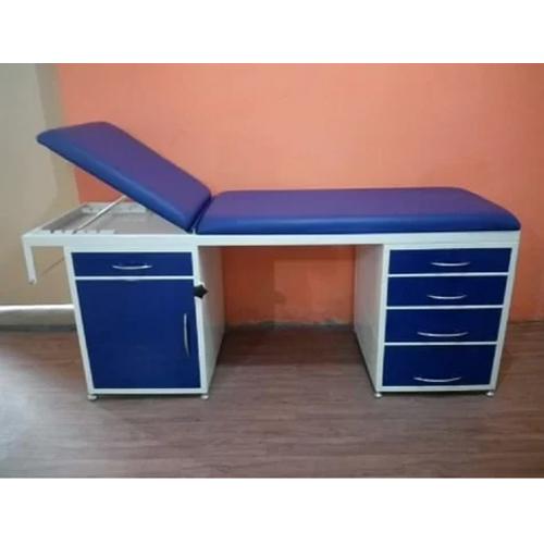 White & Blue Mp584 Patient Examination Couch