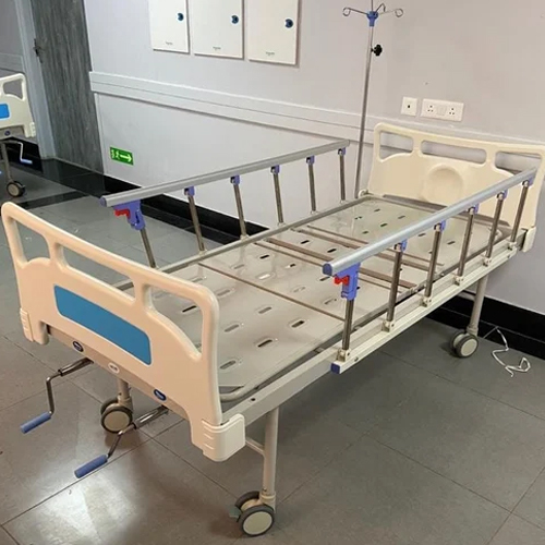 Fowler Bed - Metal and Plastic Construction, Foldable and Portable in White